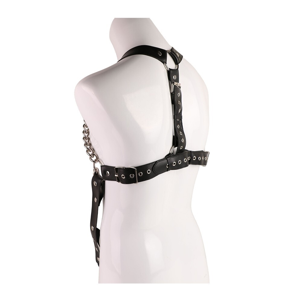 Male Body Chest Harness Strap Bodysuit Clubwear Gay Cage Costumes Bondage Belt