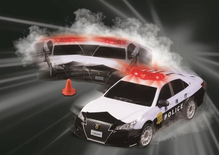 JOZEN JRVC106-WH DRIFT DRIVE 1/24 RC TOYOTA CROWN POLICE CAR