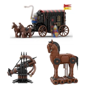 Medieval Carriage & Trojan Horse / Wooden Horse and Medieval Ballista MOC