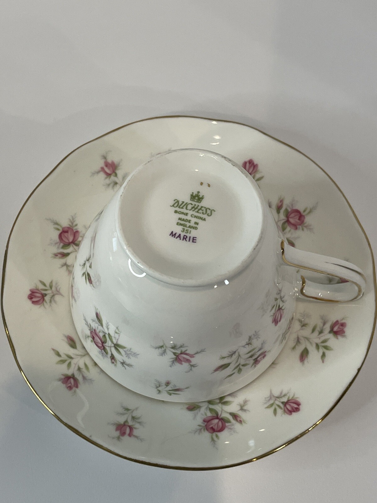 Duchess Bone China Tea Cup & Saucer Marie 351 Made in England eBay