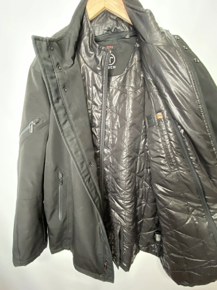 TUMI Jacket Mens Medium 3 in 1 Black Tech High Performance Full