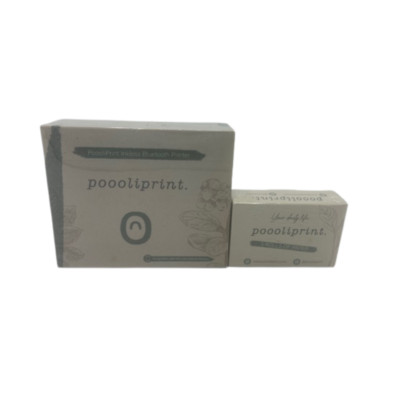 BRAND NEW SEALED IN BOX POOOLI PRINTER + 3 Rolls of POOOLIPRINT PAPER
