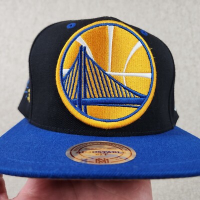 New Era NBA Golden State Warriors Stretch Snapback Dad Hat Cap Blue Gold Curry New Era NBA Golden State Warriors Stretch Snapback Dad Hat  main image 3