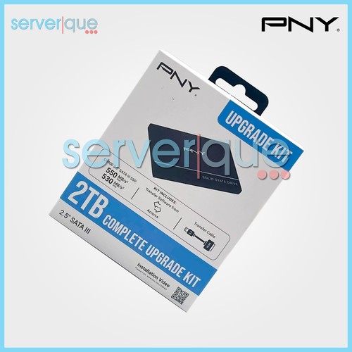 PNY SSD7CS900-2TBKIT-RB CS900 2TB 7.2K SATA III 6Gbps SSD System Upgrade Kit NEW - 第 2/3 張圖片