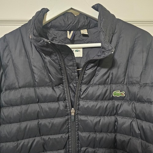 LACOSTE Puffer Quilted Lightweight Down Zip Jacket - Picture 2 of 12