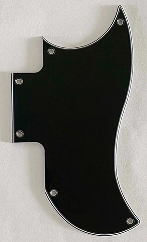 Guitar Pickguard For Gibson SG Special 2018 OD Mini Humbuckers,4 Ply Black