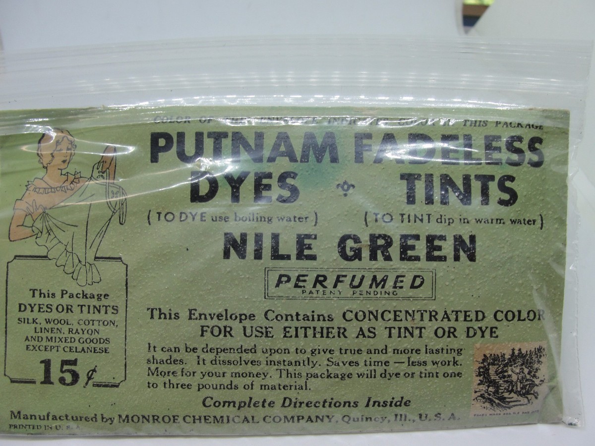 四geputnam fadeless dyes Vintage Putnam Fadeless Dyes/Tints USA New/Old Stock, CIRCA