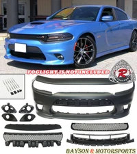 Fits 15-23 Dodge Charger SRT-8 Hellcat Style Front Bumper Cover Body Kit