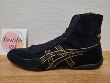 Asics Boxing Wrestling Shoes 1083A001 Black Black Line Gold NEW EX-EO TWR900