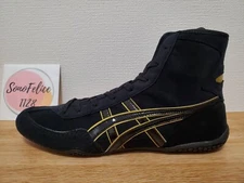 Asics Boxing Wrestling Shoes 1083A001 Black Black Line Gold NEW EX-EO TWR900