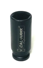 24MM x 1/2" Dr Deep Impact Socket 6-Point, Made of CR-MO and Taiwan, BSSM424