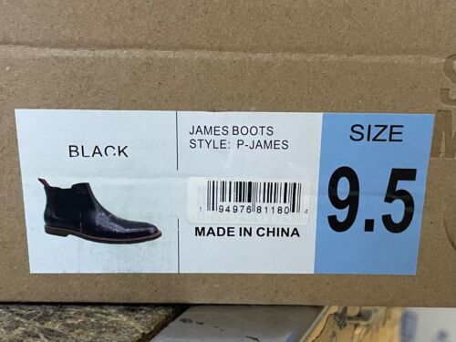 (Para Hombre Talla 9.5) Botas Chelsea Negras Steve Madden 'James' *NUEVAS CON CAJA* - Imagen 2 de 6