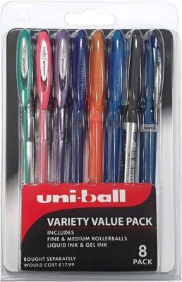 NEUE SORTE WERT 8ER PACK FEINE & MITTLERE TINTENROLLERBALLS LIQ TINTE & GEL TINTE SCHNELLER VERSAND