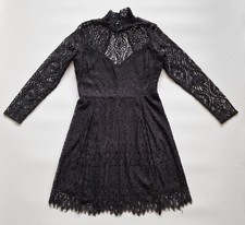 NEXT Lace Evening Dress RRP £75 BNWT Black Elegant Long Sleeve