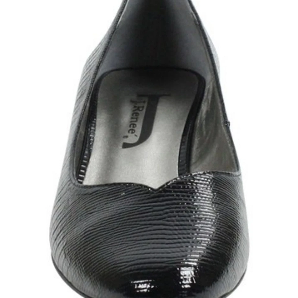 J. Renee Choncey Leather Slip-On Wedge Heel Sz 8M - Image 3 of 4