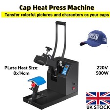 CAP Heat Press Machine 8x14cm Heat Transfer Sublimation Hat Printing Mach Custom