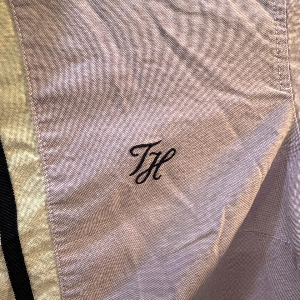 Camiseta smoking Tommy Hilfiger manga comprida com colarinho botão para cima XXL, moda, Preppy - Imagem 3 de 4