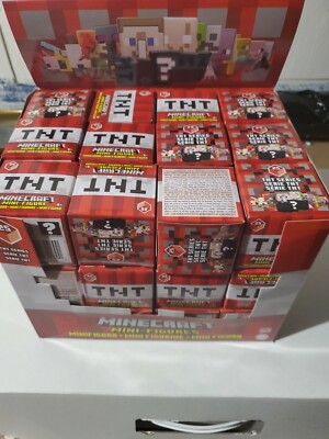 💥MINECRAFT Lot Of 36 Mini Figure Blind Box TNT Series 25 Mystery  Figure 887961699890|