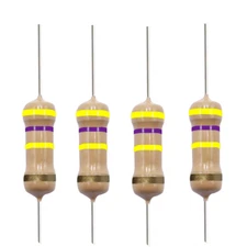 10 Pack~100PACK  470K Ohm Ω  5% Tolerance 1/2W 0.5 Watt Carbon Film Resistor