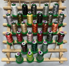 Winter Visitors Isacord Embroidery Thread Kit Tiling Scene by Dona Gelsinger 