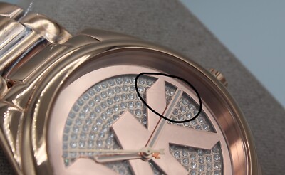 NEW AUTHENTIC MICHAEL KORS JANELLE ROSE GOLD CRYSTALS PAVE  display picture 1