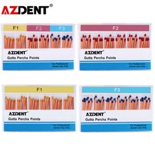 AZDENT Dental Endodontic Gutta Percha Points Endo Root Canal F1.F2.F3 60pcs/Pack