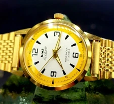 Vintage HMT "PILOT" 1970's Manual Wind Para Shock Men's Watch W Superb Dial !!