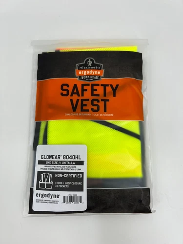 Ergodyne GloWear 8040HL High Visibility Safety Vest Lime - One Size video thumbnail