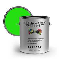 RAL6037 Pure Green Direct To Metal 1k Brush or Spray On Paint SATIN Smooth