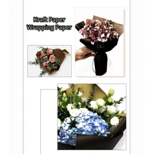 20 Sheets Kraft Wrapping Paper for Gifts/Flowers in Many Colors (22.75x22.75")