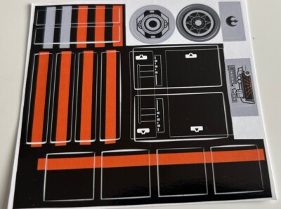 Lego Star Wars Custom Sticker for 75102 Poe's X-Wing Starfighter Ersatz