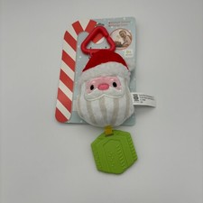 Sunny Days Baby Toddler Christmas SANTA Chime Teether Baby Toy Multi Textures