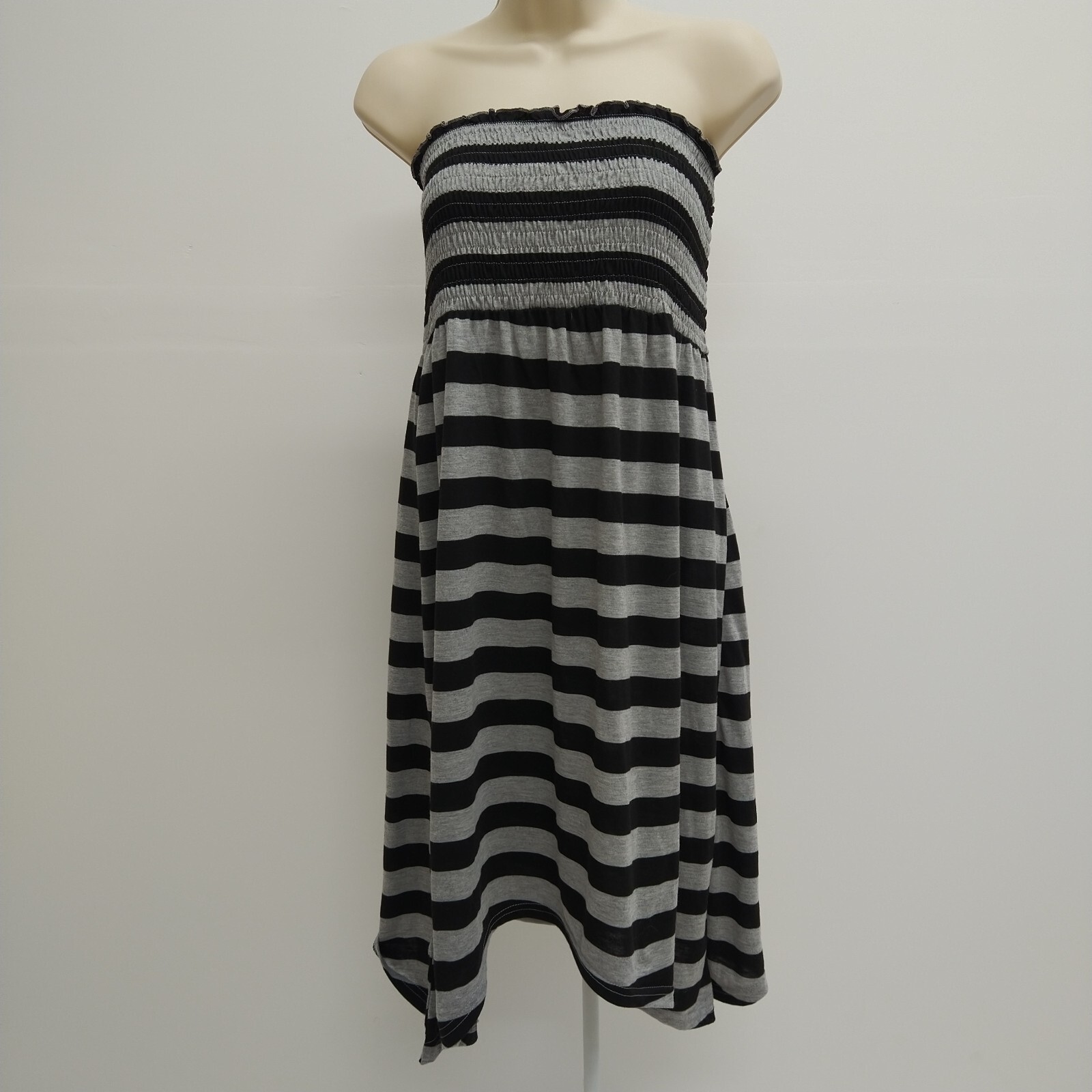 Joe Boxer Dress Womens Extra Large Black Gray Stripe Casual Ladies