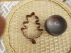 Copper Oak Leaf Cookie Cutter And Vintage Biscuit Cutter — photo 2