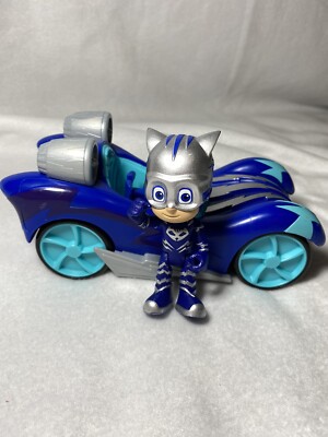 PJ MASK VEHICLES FIGURES RED DELUXE OWL GLIDER & CATBOY CAT CAR LIGHTS SOUNDS !!