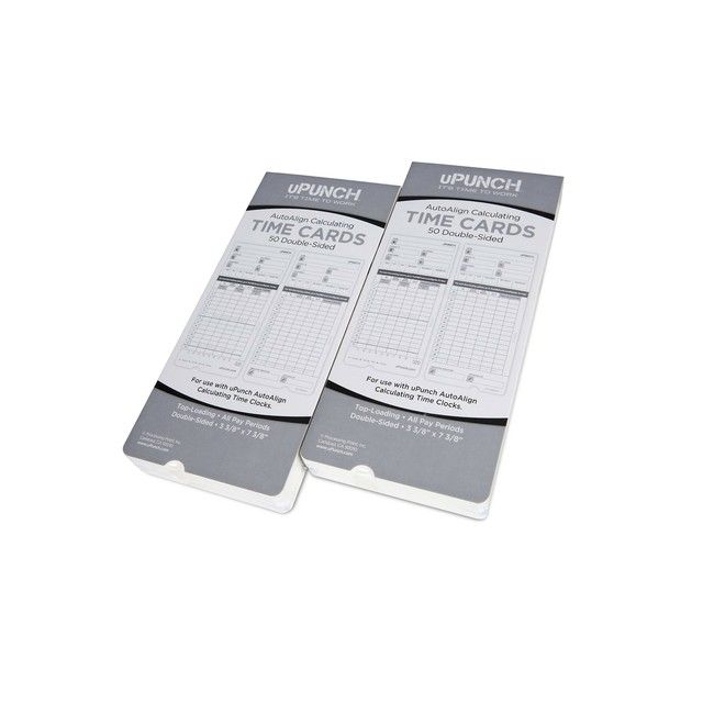 100 UPunch Time Cards For HN4000 100 UPunch Time Cards EBay