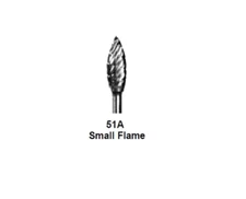 META -310151 BesQual 51A Small Flame Titanium Nitrite Coated Carbide Bur 1/Pk