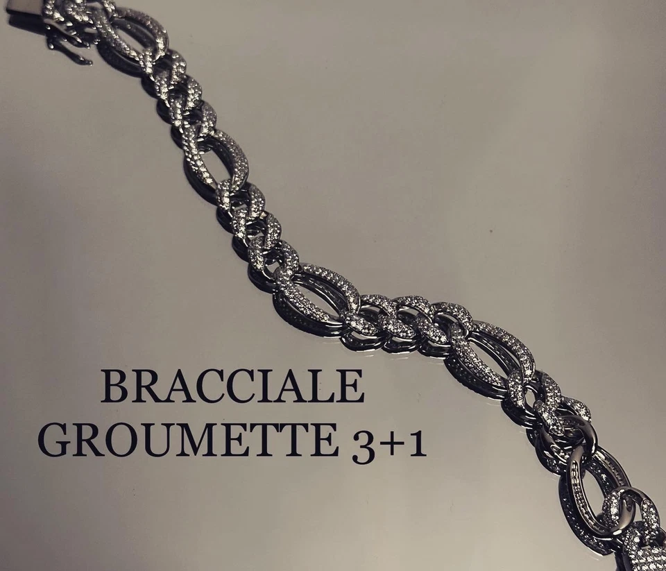BRACCIALE DONNA 3+1 argento 925 - Immagine 2 di 4