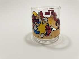 Rarit&auml;t 1993 Nintendo SNES NES Super Mario Bros Glas Motiv 2 Retro Glas Top