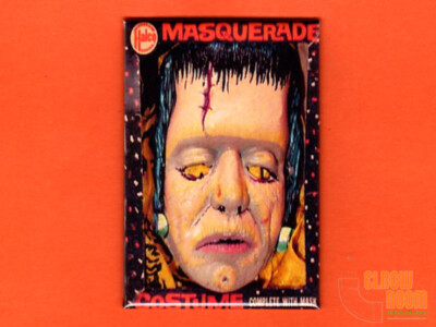 Halco Frankenstein monster box art 2x3'' fridge/locker magnet vintage Halloween