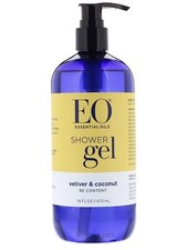 EO Shower Gel Vetiver & Coconut Be Content 16 fl oz Bottle New With Pump