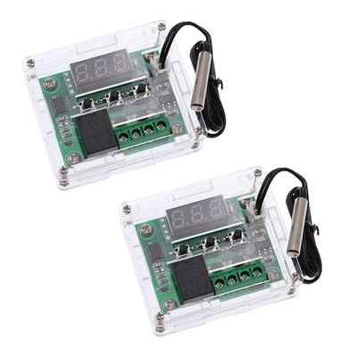 2Pcs W1209 with Case 12V DC Digital Temperature Controller Board Micro