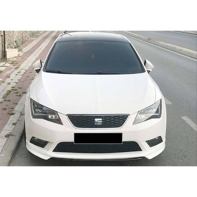 Für Seat Leon Mk3 Custom Style Frontlippe 2012-2016 Roh Vakuum Kunststoff Ver...