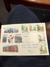 British First Day Cover 1980 London Landmarks with insert