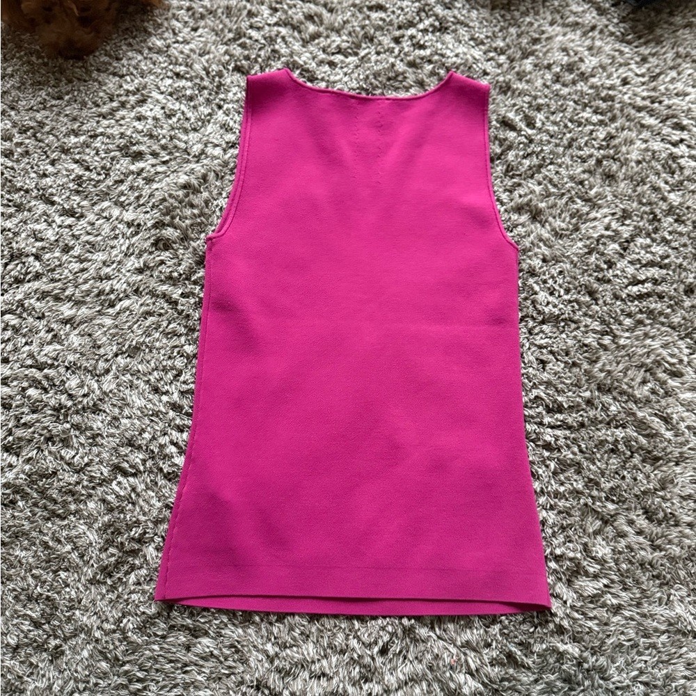 Ted Baker London Fuchsia Pink Sleeveless Knit Top – Size 2 (US Small)