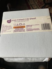 Parents Choice Knit Fitted Crib Sheet New Blue