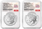 Pre-2026 W Morgan & Peace Silver Dollar Enhanced Liberty Bell NGC MS70 FR #2830
