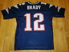 Vintage 2001 adidas Tom Brady NEW ENGLAND PATRIOTS Men NFL Team Replica JERSEY L