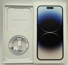 BOX ONLY Apple iPhone 14 Pro Max Silver 256GB MQ8R3LL/A A2651-USB-C Cable