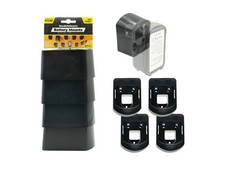 StealthMounts Battery Storage Mounts for Ryobi 18 ONE+ Powertool Batteries (4pk)
